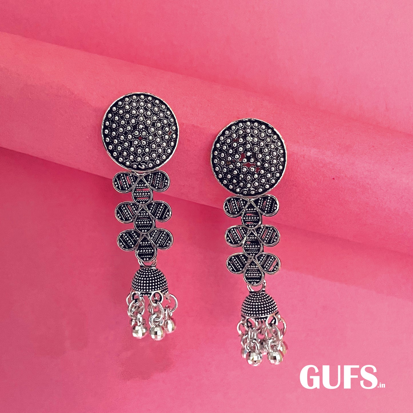 Oxidized Gold Jhumkas