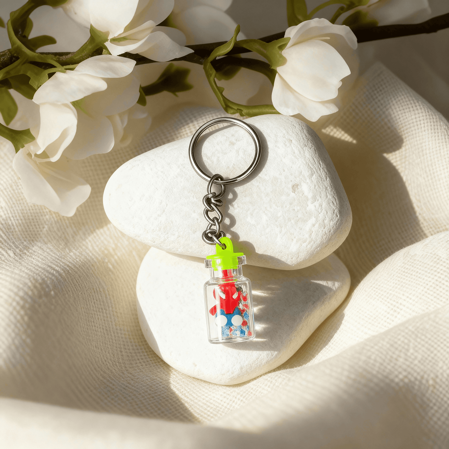 Spiderman Mini Bottle Keychain