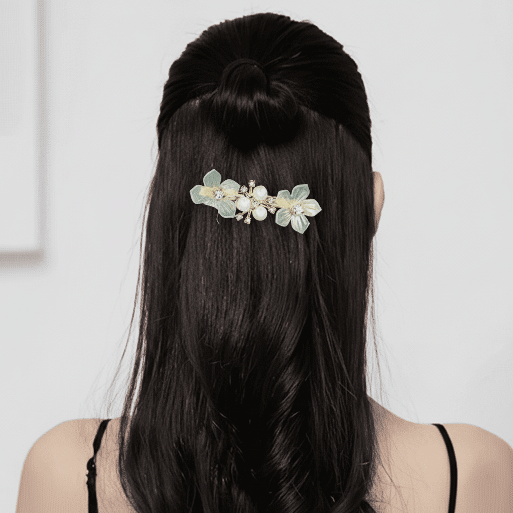 Floral Themed Hair Clip