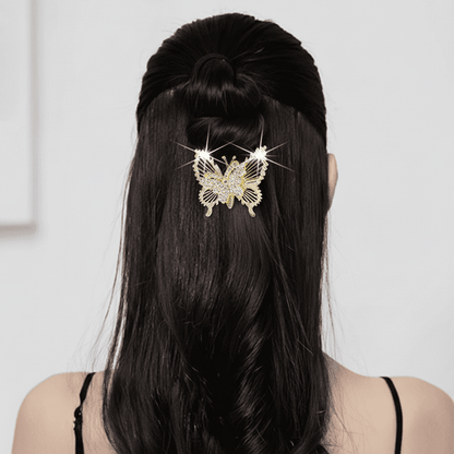 Gold Toned Butterfly Hair Clip