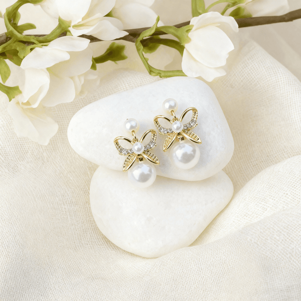 Silver-Plated Drop Earrings