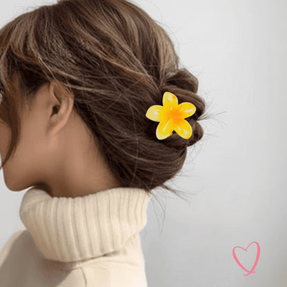 2 flower hair clip