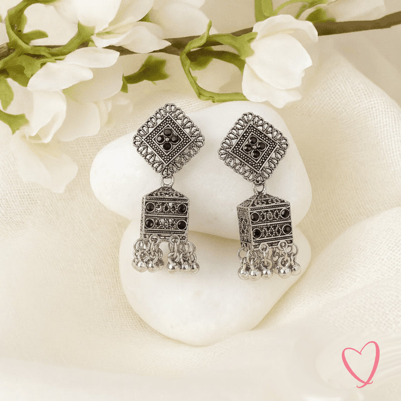 Oxidized Gold Jhumkas