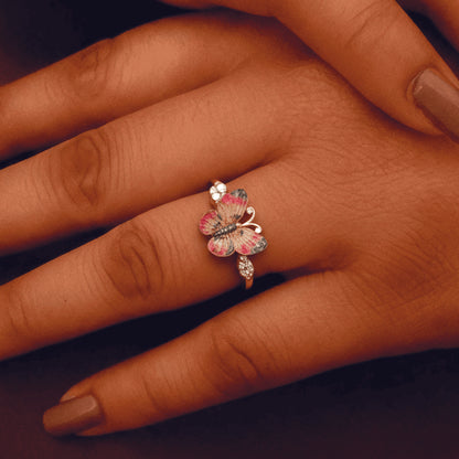 Color Butterfly Ring