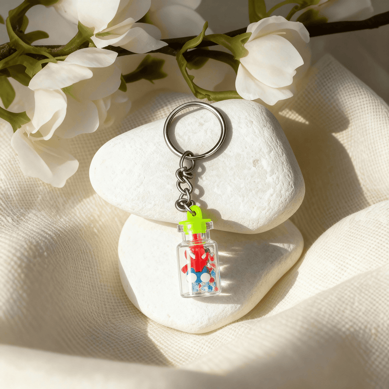 Spiderman Mini Bottle Keychain