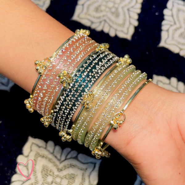 Kashmiri Bangles for Women - Traditional Oxidized Jewelry Set