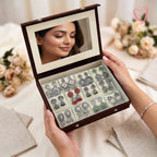 Mirror Box - 12 Oxidised Multicolor Earrings Set With Latter