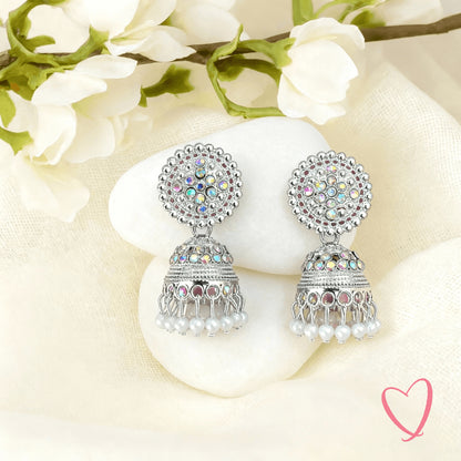 6 Oxidized Earrings + 2 Rings and  1 love Card Free