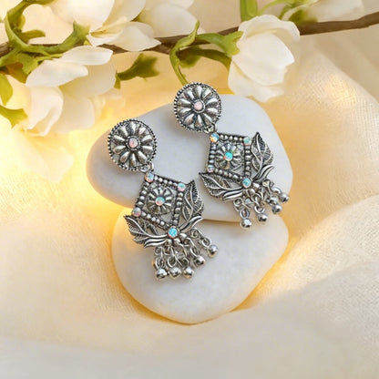 Oxidized Silver Jhumka Earrings Combo Set of 16 Pairs - GUFS Premium German Silver Collection