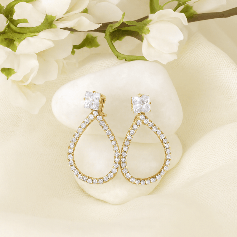 Gold-Toned Drop Earrings