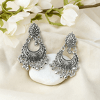 Oxidized Silver Jhumka Earrings Combo Set of 16 Pairs - GUFS Premium German Silver Collection