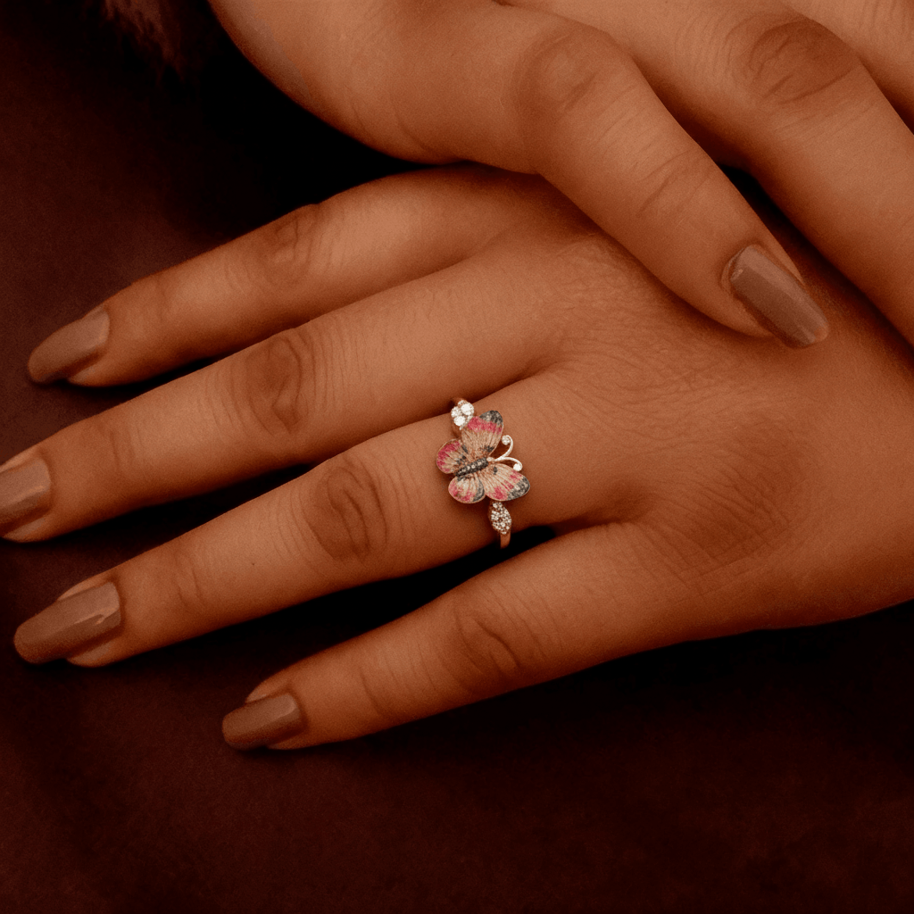 Color Butterfly Ring