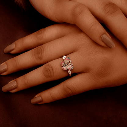 Color Butterfly Ring